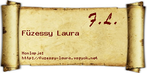 Füzessy Laura névjegykártya
